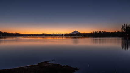 Mt Rainier early morning color 