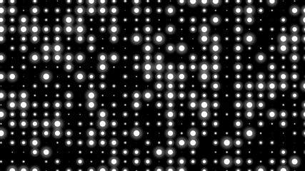 Dot white black pattern gradient texture background. Abstract  technology big data digital background. 3d rendering.