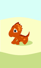 dinosaur lizard in the desert