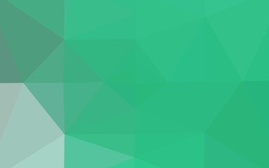 Light Green vector abstract polygonal layout. Modern geometrical abstract illustration with gradient. Textured pattern for background.
