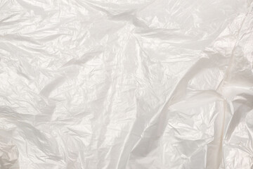 Plastic wihite background. Top view.