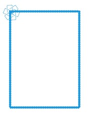 blue empty  frame 