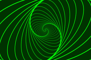  Rotating concentric ellipse, Ellipse optical illusion pattern - green, Geometric abstract background