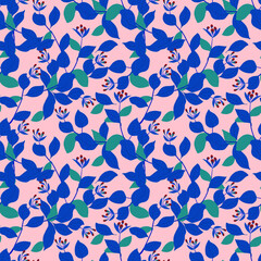  pink bottom leaf vector pattern