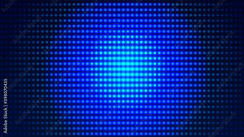 Poster dot white blue pattern screen led light gradient texture background. abstract technology big data di