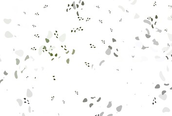 Light green vector template with memphis shapes.
