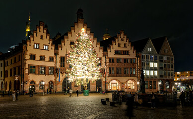 Weihnachtsdekoration Römerberg Frankfurt am Main