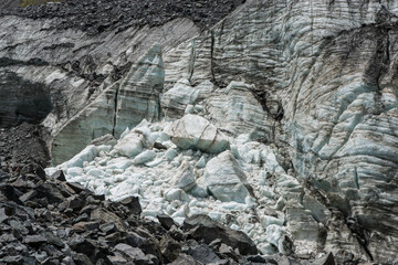Akkem glacier with a view of the pearl of the Altai-Belukha