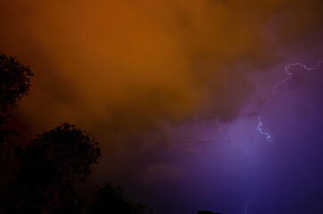 Lightning, catching lightning on a stormy night, pure energy, intense light.