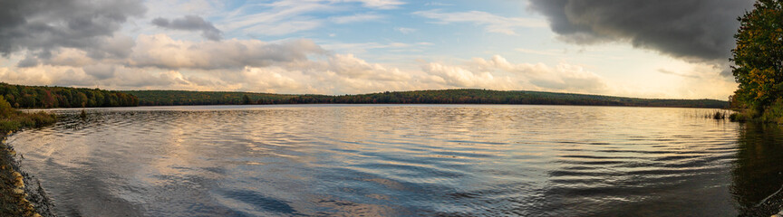 sunrise over the lake