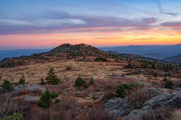 Sunset On Appalachian Trail Mount Rogers Virginia