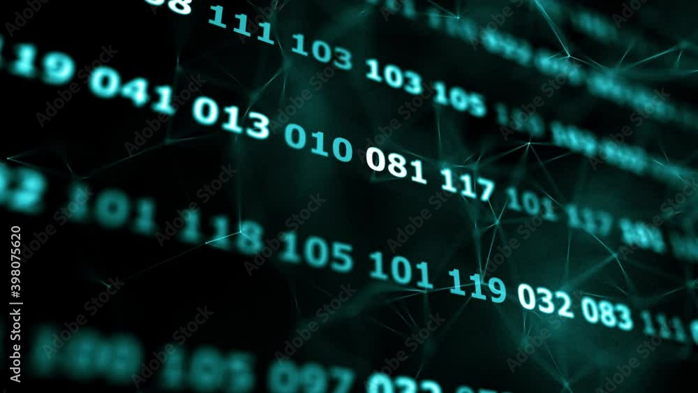 Poster ascii american standard code for information interchange 4k