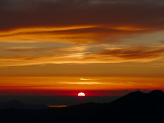 Sunset at Untersberg mountain in Berchtesgaden, Bavaria