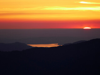 Sunset at Untersberg mountain in Berchtesgaden, Bavaria