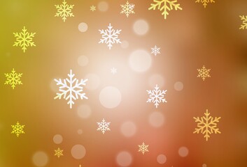 Light Orange vector layout in New Year style.