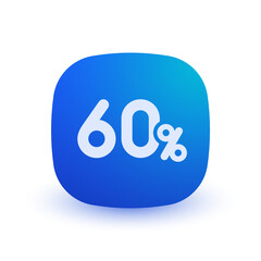 60% - Button