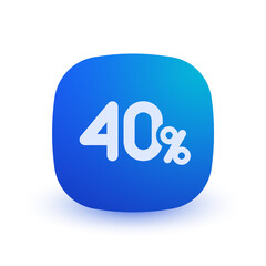 40% - Button