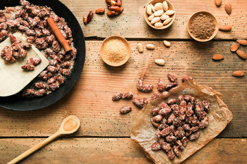 gebrannte karamellisierte Mandeln 