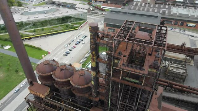 Site of the former blast furnaces in metallurgical area of Dolni Vitkovice (Lower Vitkovice), Ostrava, Czech Republic
