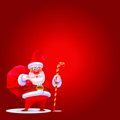 Vector illustration. Merry Chistmas and happy new year greeting card. Christmas vector banner design