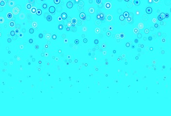 Light BLUE vector background with spots.