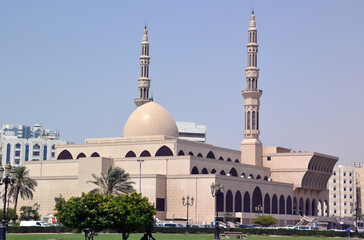 Fototapeta na wymiar Sharjah, United Arab Emirates, mosque
