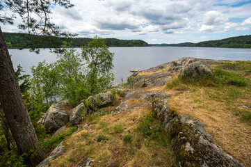 View of the lake in Karelia