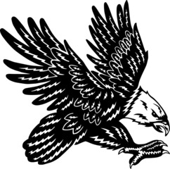 Screaming american eagle graphic icon