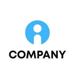 Abstract Initial Letter I Logo