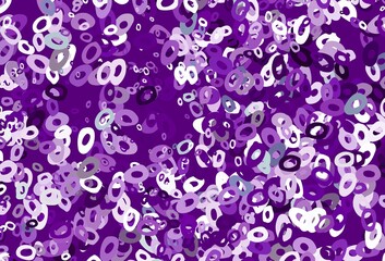 Light Purple vector cover with spots.
