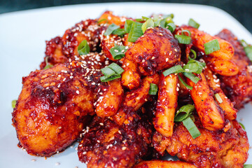 Spicy Red Korean Fried Chicken