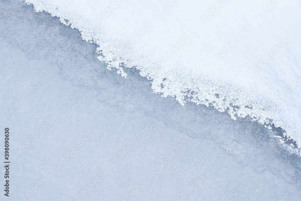 Poster white fine ice and snow surface texture background texture, winter background