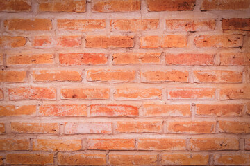 Red brick wall texture background image.