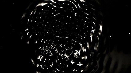 Structured and variable energy patterns moving slowly.