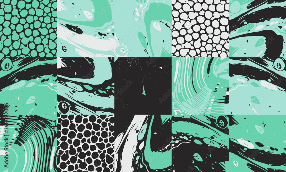 Poster digital design abstract vector pattern