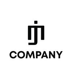 Abstract letter MJ logo