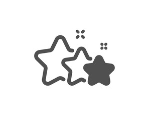 Stars icon. Best ranking sign. Rating symbol. Quality design element. Flat style stars icon. Editable stroke. Vector