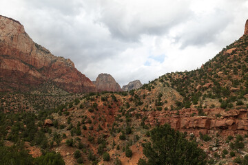 Rock formations at Zion National Park