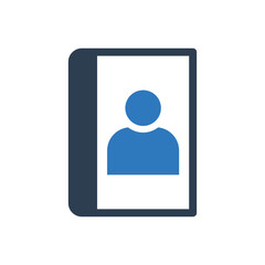 phonebook icon - contact book icon	
