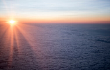 Obraz premium Sunrise in September 2017 in the south of Russia