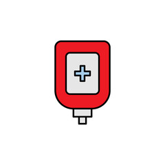 blood type line icon. Signs and symbols can be used for web, logo, mobile app, UI, UX