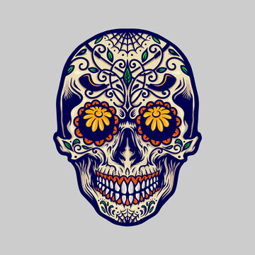 sugar skull dia de los muertos Mexico