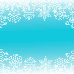 Fototapeta na wymiar Christmas snowflakes on a blue background. Vector illustration.