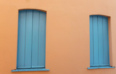 blue window