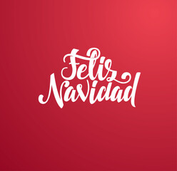 Merry Christmas 2021 vector illustration. hand-written lettering. Feliz navidad design graphics for brochures, gift cards, flyers and postcards. translated from Spanish: Merry Christmas