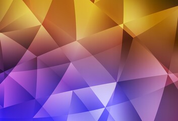 Obraz premium Light Pink, Yellow vector low poly texture.