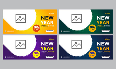 Set of abstract Editable minimal cover banner design template. blue and yellow background color. Suitable for social media post and web internet ads. Vector illustration with photo college