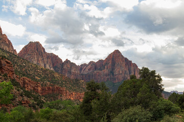 Rock formations at Zion National Park, Utah, USA