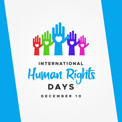 International Human Rights Day Design Template Illustration