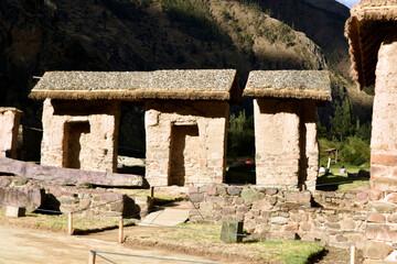 inca ruins in ollantaytambo ,cusco ,peru